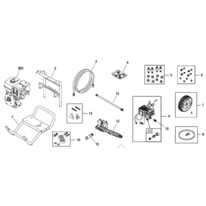 JOHN DEERE 020333-1 Pressure Washer - Equipment Model Image